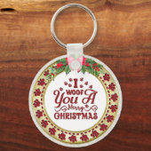 君は愉快な聖降誕祭パーソナライズされたの賜物だ キーホルダー (裏面)