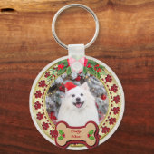 君は愉快な聖降誕祭パーソナライズされたの賜物だ キーホルダー (正面)