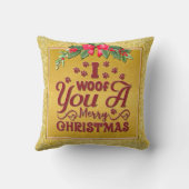 君は愉快な聖降誕祭パーソナライズされたの賜物だ クッション (裏面)