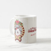 君は愉快な聖降誕祭パーソナライズされたの賜物だ コーヒーマグカップ (正面左)