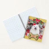 君は愉快な聖降誕祭パーソナライズされたの賜物だ ノートブック (内部)