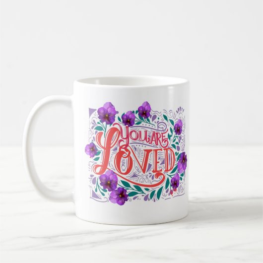 君は愛されている コーヒーマグカップ (左)