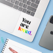 君は愛されている シール (ノートパソコンとiPhone)