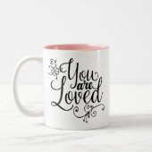 君は愛されている ツートーンマグカップ (左)