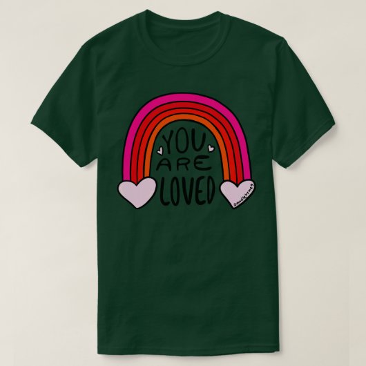 君は愛されている Tシャツ (デザイン正面)