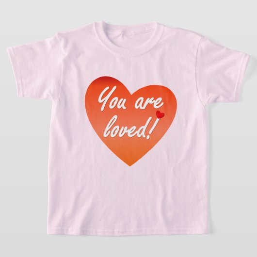 君は愛されている Tシャツ (レイダウン)