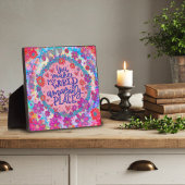 君は感動的僕の世界をピンク色の友達にする フォトプラーク