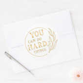 君は懸命だ ラウンドシール (封筒)