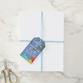 君は懸命を働学いておもしろいリラックスを ギフトタグ (より糸付き)