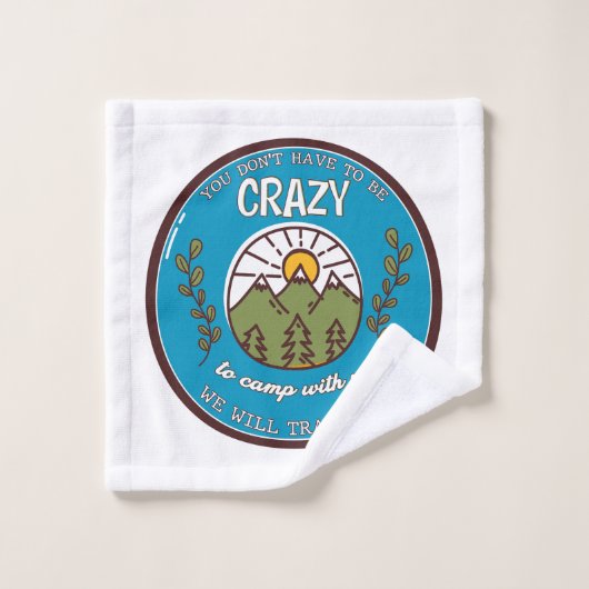 君は我々と一緒に熱狂するキャンプする必要はない バスタオルセット (ウォッシュタオル)