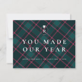 君は我々の年を作った | プレイド企業のホリデーカード サンキューカード (正面)