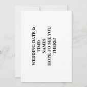 君は我々の招待され心に寄結婚せ給え。 招待状 (裏面)