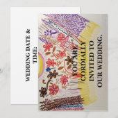 君は我々の招待され心に寄結婚せ給え。 招待状 (正面/裏面)