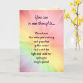 君は我々の考えに入っている、虹 カード (黄色い花)