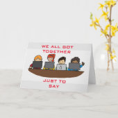 君は我々恋しく思の皆のお陰だ カード (黄色い花)