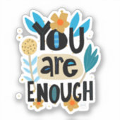 君は手札で十分な感動的引用文 シール (正面)