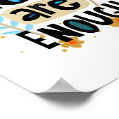 君は手札で十分な感動的引用文 ポスター (角)