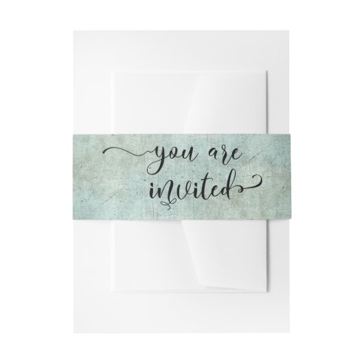 君は招待され書エレガントを取りグランジ戻す 招待状ベリーバンド (正面例)