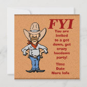 君は招待され 招待状 (正面)