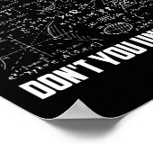 君は数学が分からないおもしろいの教え部分 ポスター (角)