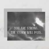 君は暴風雨が暗雲を通り過ぎるのが強い ポストカード (正面/裏面)