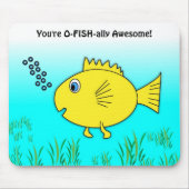 君は正式に金魚素晴らしだ マウスパッド (正面)