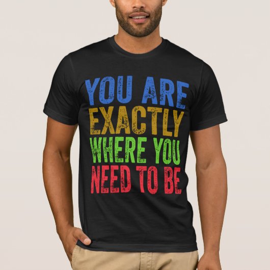 君は正確に引用文だ Tシャツ (正面)
