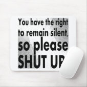 君は残る権利がある静か マウスパッド (マウス)