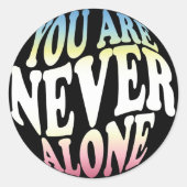 君は決して一人じゃない | シャーベット（黒） ラウンドシール (正面)