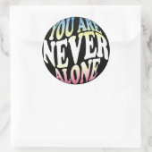 君は決して一人じゃない | シャーベット（黒） ラウンドシール (バッグ)