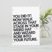 君は法衣風変わりを着て卒業したおもしろい シーズンカード (スタンド正面)