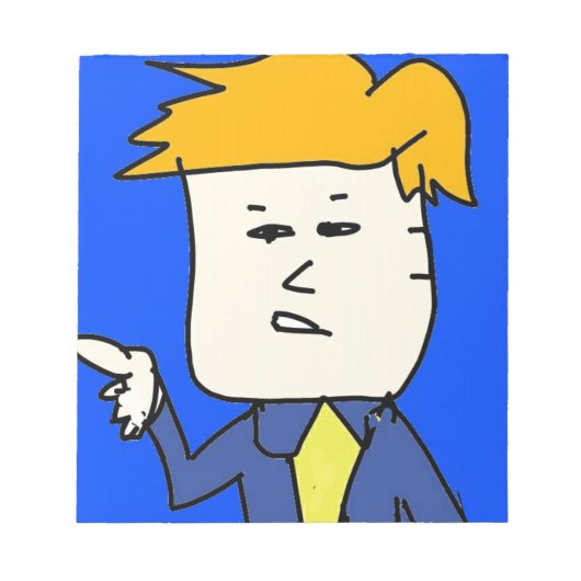 君は漫画の男の子を解雇された ノートパッド (正面)