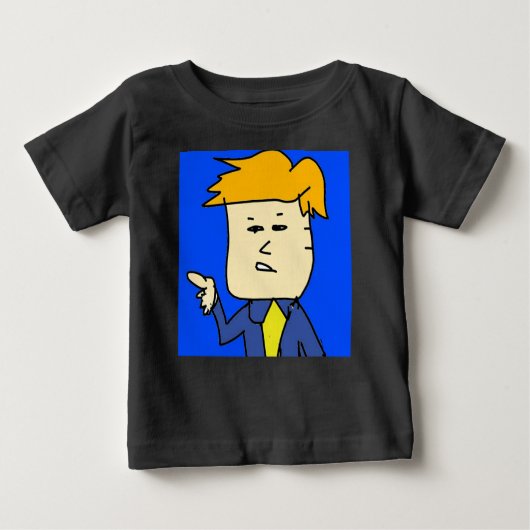 君は漫画の男の子を解雇された ベビーTシャツ (正面)