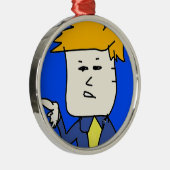 君は漫画の男の子を解雇された メタルオーナメント (右)