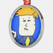 君は漫画の男の子を解雇された メタルオーナメント (左)