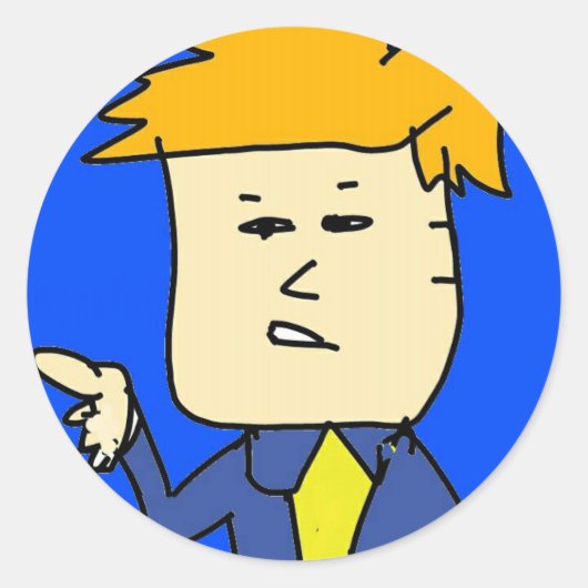 君は漫画の男の子を解雇された ラウンドシール (正面)