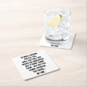 君は火を焚いて歩く スクエアペーパーコースター (インサイチュ)