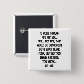 君は火を焚いて歩く 缶バッジ (正面&裏面)