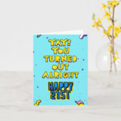 君は無事に判明した。幸せ21日。内側を編集 カード (黄色い花)