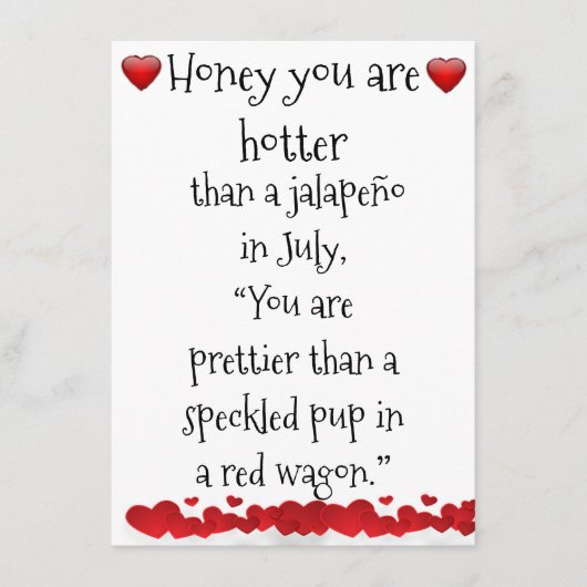 君は熱いベビー エンクロージャーカード (正面)