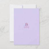 君は特別だ |かわいいユニコーン・バレンタイン・デイカード サンキューカード (裏面)