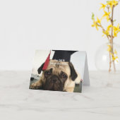 君は犬おもしろいから卒業した カード (黄色い花)