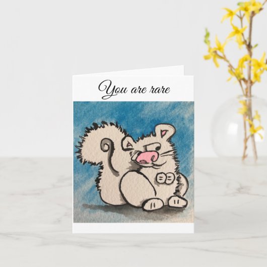 君は珍しい カード (黄色い花)