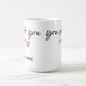 君は生意気なことをカスタマイズする コーヒーマグカップ (中央)