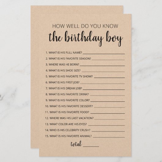 君は男の子の誕生日を知っている (正面/裏面)