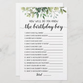 君は男の子の誕生日を知っている (正面/裏面)