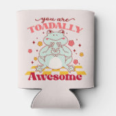 「君は疲れ切っ素晴らしている」 | かわいいカエルのプリン 缶クーラー (裏面)