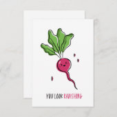 君は痛快なプーおもしろいンだ サンキューカード (正面/裏面)