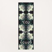 君は白いバラが好きだ感動的 ヨガマット (正面)