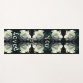 君は白いバラが好きだ感動的 ヨガマット (正面(横))